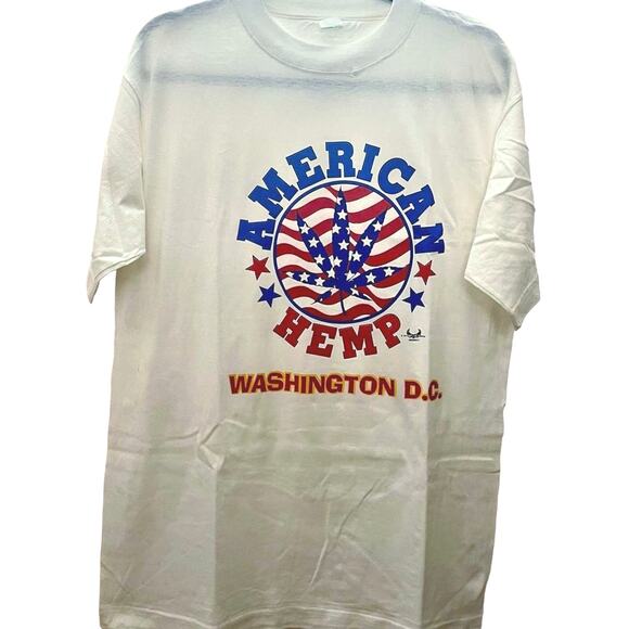 Vintage 90s American Hemp Washington DC 1995 Shirt Adult Large